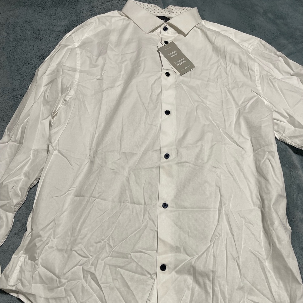 Men’s white button down shirt